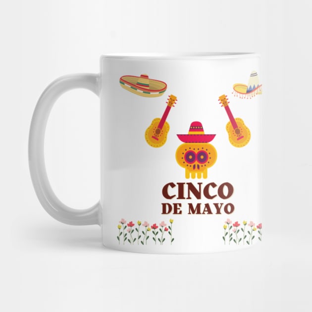 Cinco de Mayo - Sombrero and Guitars (Exclusive 2022 Model TShirt) by Magnus28